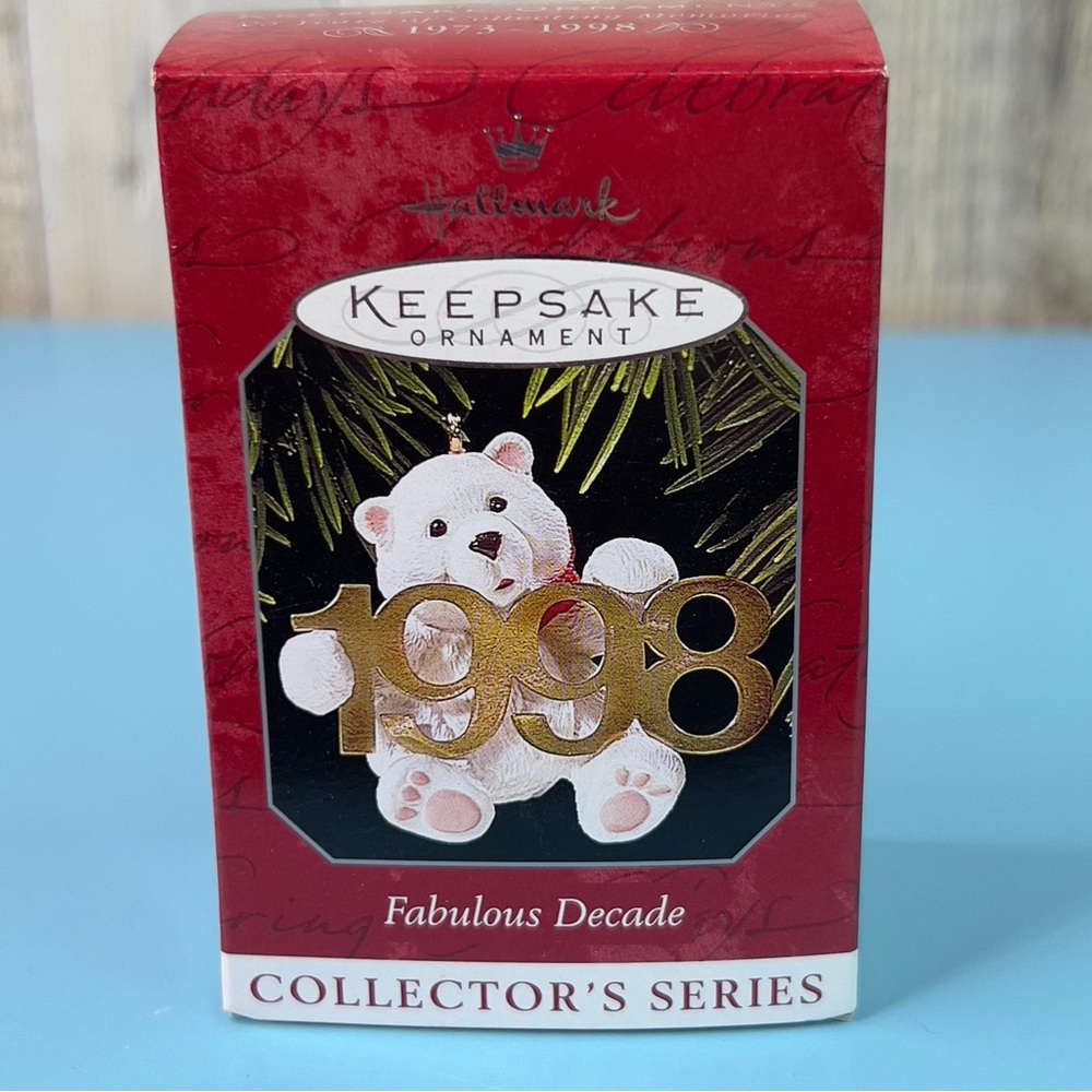 Hallmark Keepsake Ornament Fabulous Decade Collectors Series Handcrafted 1998